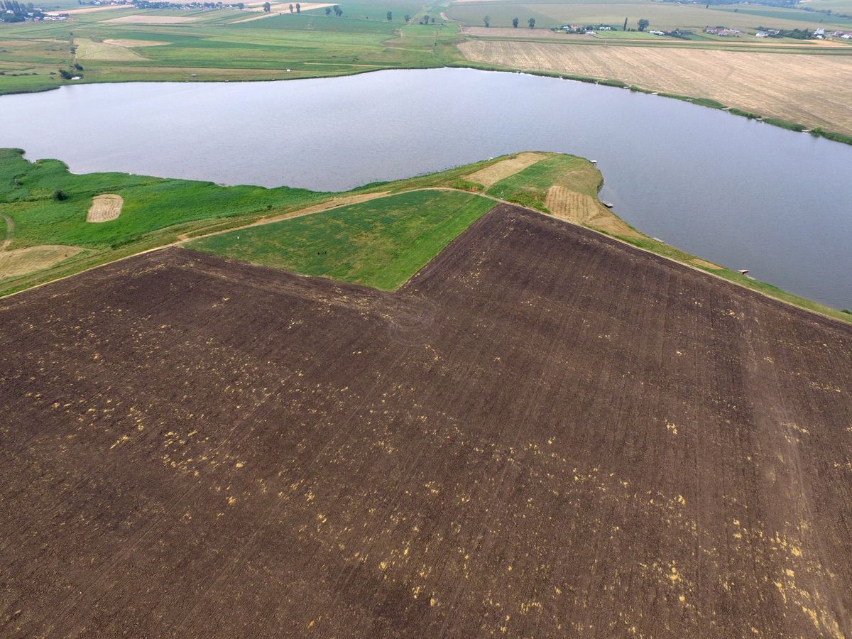 Ghelăieşti – Dealul Nedeea: Überblick über den Fundplatz vom UAV aus gesehen.