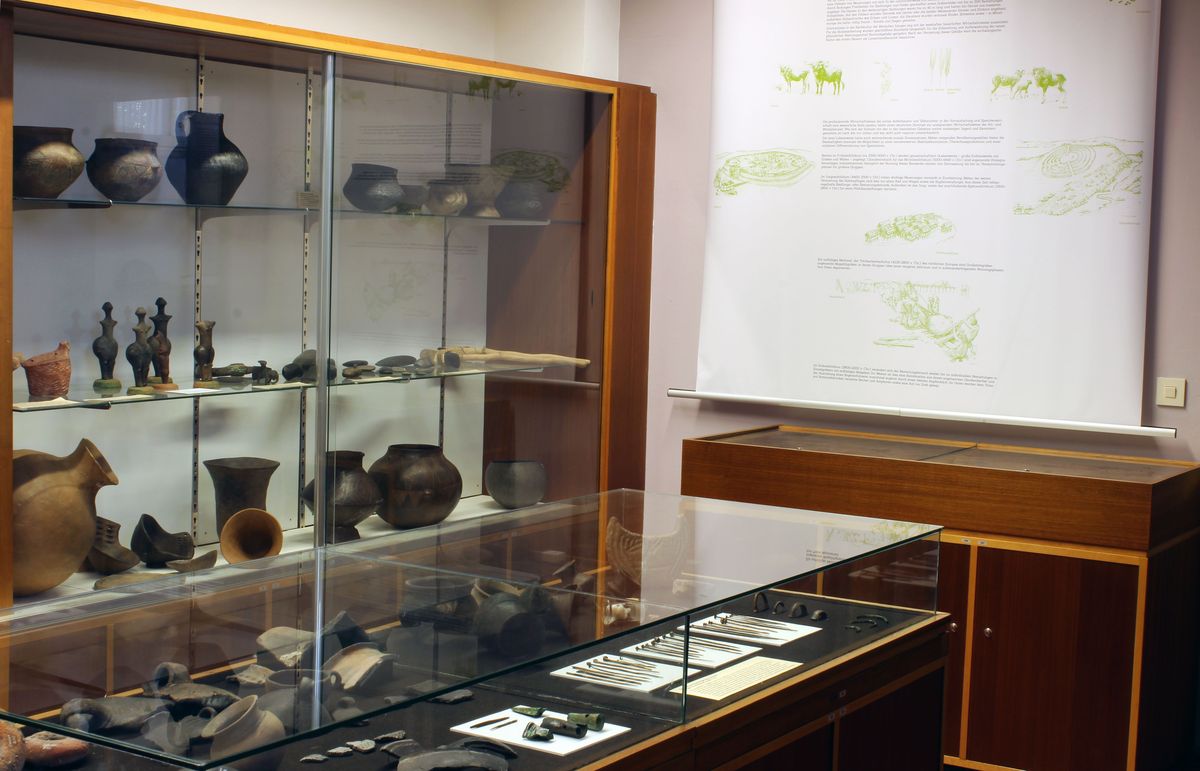 Blick in den die Abteilung "Neolithikum" der Sammlung (2)