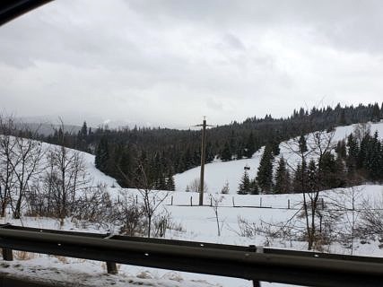 Nach Regen in Siebenbürgen: Schnee in den Karpaten!