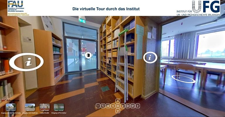Das Institut virtuell kennenlernen – eine interaktive Tour durch die UFG