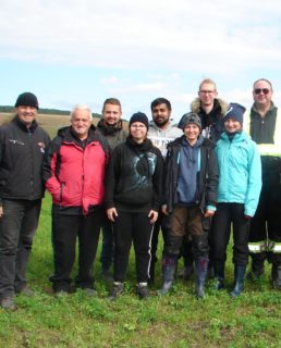 Das Team der UFG-FAU und unsere rumänischen Kollegen: S. Gridan, Gh. Lazarovici, Dragos, A. Botsch, R. Yoganantham, A. Dittes, M. Trodler, K. Roderus und C. Mischka.