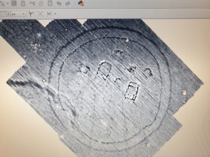 Lohn der Rückkehr: Das Rondell von Draguşeni im ersten Magnetogramm.