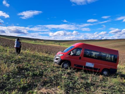 Wir brauchen Allrad! A. Kovac und A. Dittes auf der Suche nach neuen Fundplätzen.