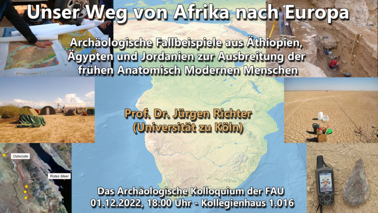 Das Archäologische Kolloquium am 01.12.2022 – Unser Weg von Afrika nach Europa