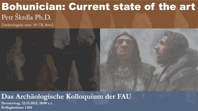 Das Archäologische Kolloquium am 22.12.2022 – Das Bohunician – der Stand der Forschung