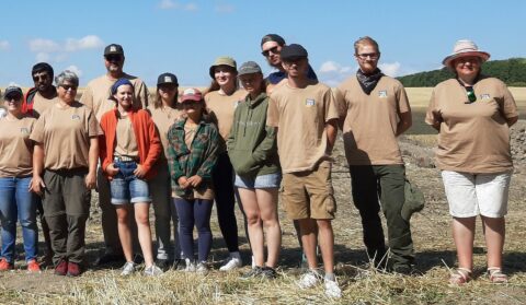 Das Team von #stauceni2023: F. Wanka MA, R. Yoganantham, Prof. Dr. D. Mischka, Dr. C. Mischka, A. Dittes BA, A. Botsch BA, M. Kacar, H. Mändl, H. Schillmeier, M. Trodler BA, L. Güç, M. Gruber (alle UFG-FAU) und Dr. A. Kovács (Muzeul Judeţean Botoșani)