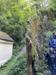 Blick auf den „Wachsenden Felsen“ (Foto: L. Bauer).