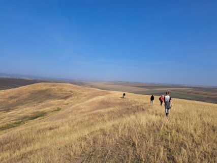 Erkundung in der Steppe! In der Nähe von Flamanzi sucht das Team nach einem vermeintlichen Cucuteni-Fundplatz.