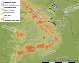 Übersicht über die Teilgebiete des Moldau-Projektes