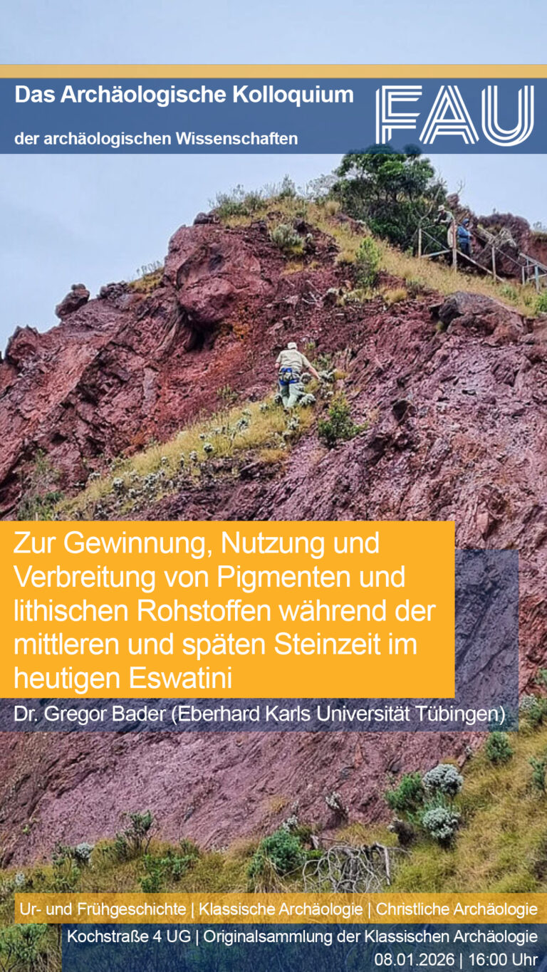 Das Archäologische Kolloquium: G. Bader – Pigmente und lithische Rohstoffe im heutigen Eswatini