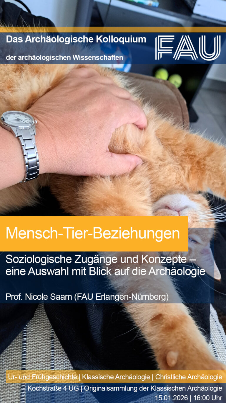 Das Archäologische Kolloquium: Nicole Saam – Mensch-Tier-Beziehungen