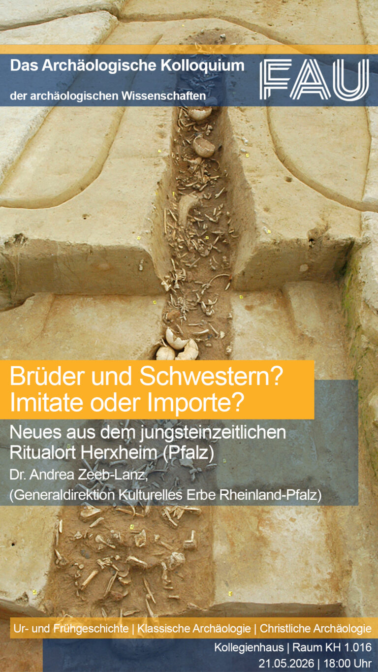 Das Archäologische Kolloquium: A. Zeeb-Lanz: Neues aus Herxheim